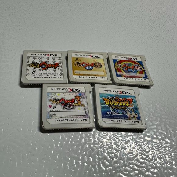 Yo-kai Watch Nintendo 3DS Lot (1, 2 Blue, 2 Honke Gold, 3 Sushi, Busters 2) - Picture 5 of 6